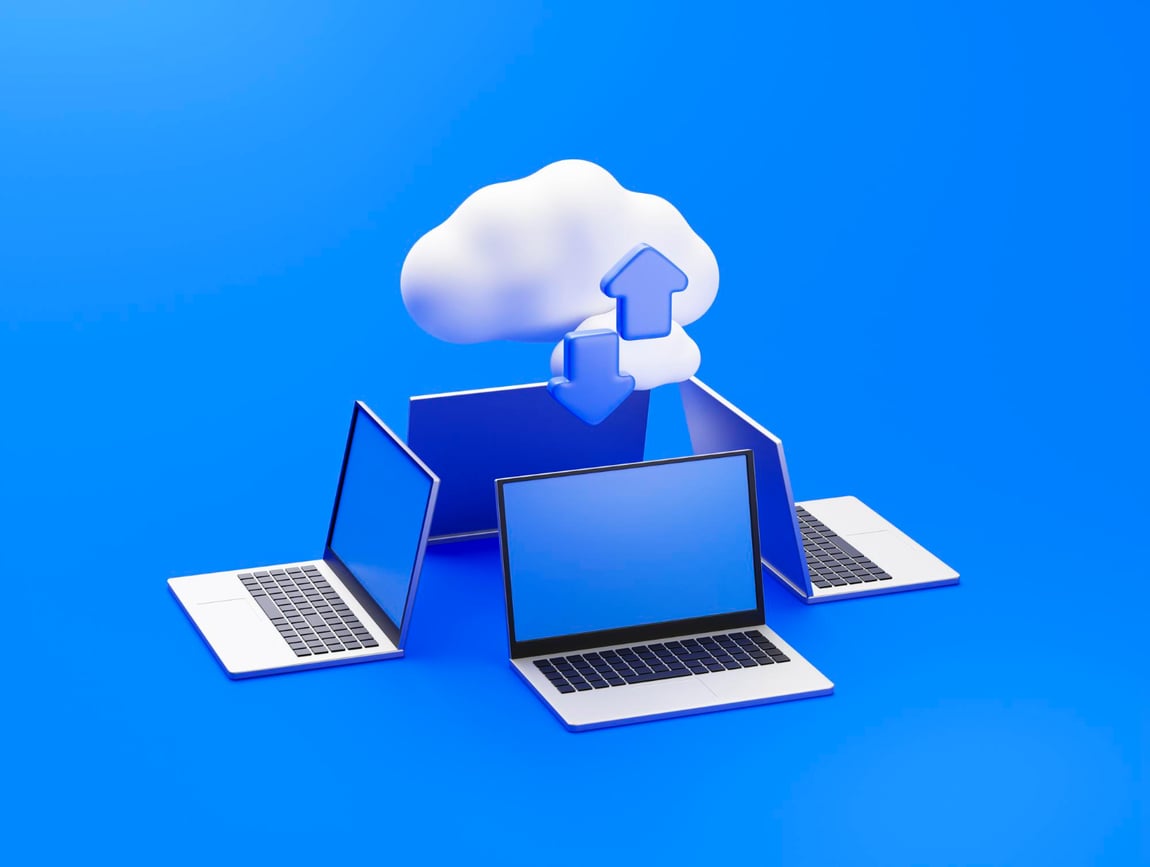 laptops-transfer-downloading-data-cloud-computing-network-technology-infrastructure-data-diagram-icon-symbol-3d-rendering